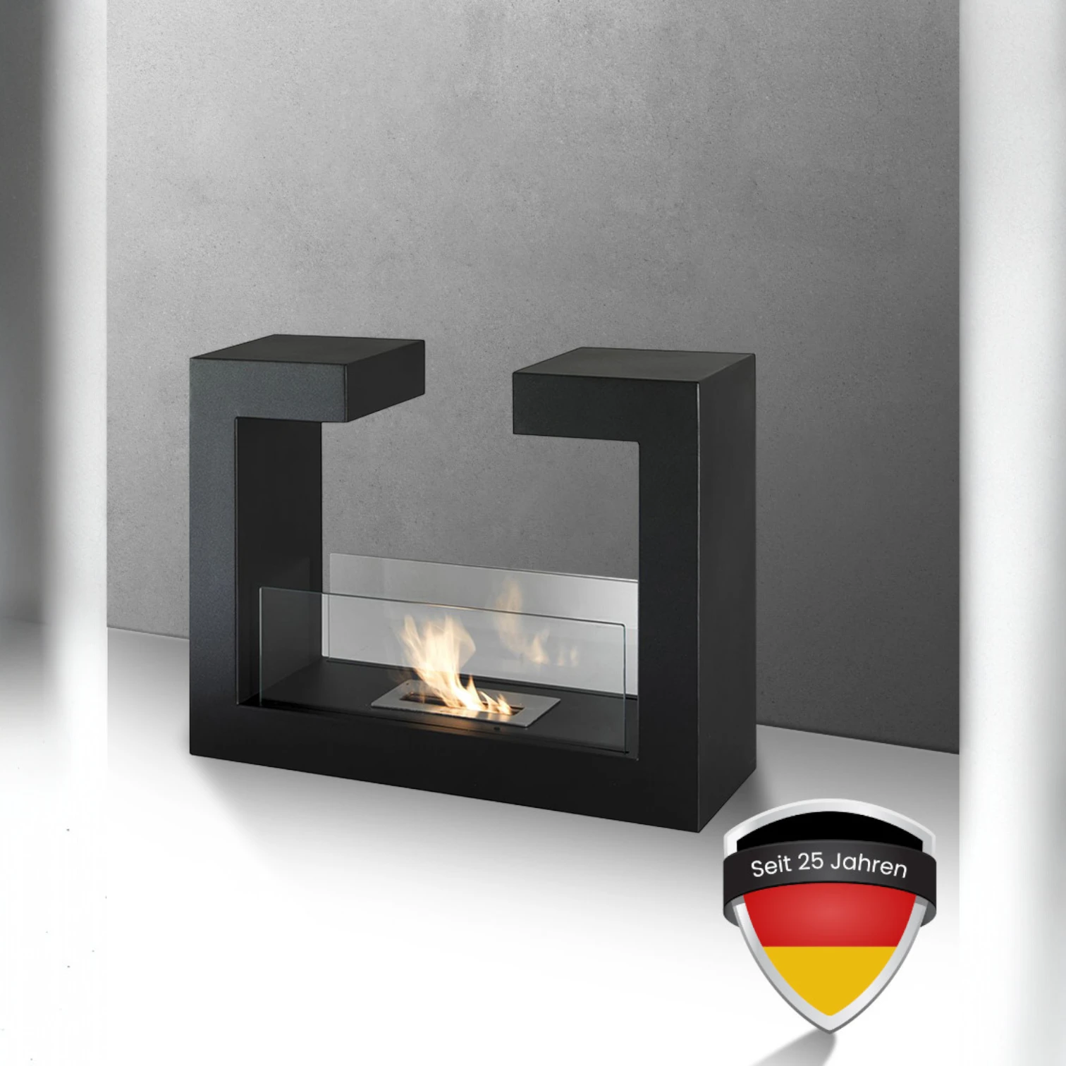 Bioethanol Kamin & Fireplace Göteborg schwarz | Standkamin Bioethanol Kamin & Fireplace Göteborg schwarz | Standkamin