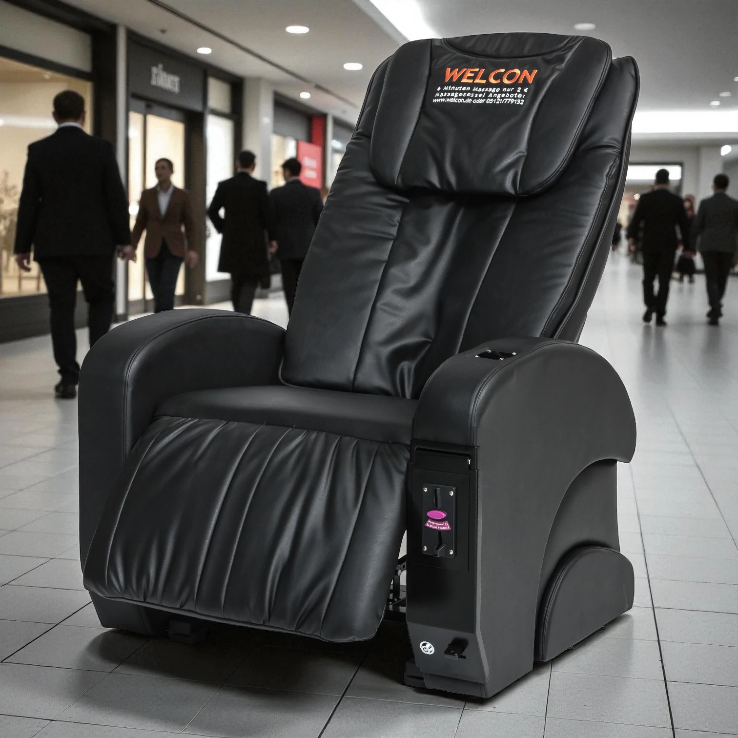 Münzmassagesessel WELCON 3D Pro 5.0 in schwarz 