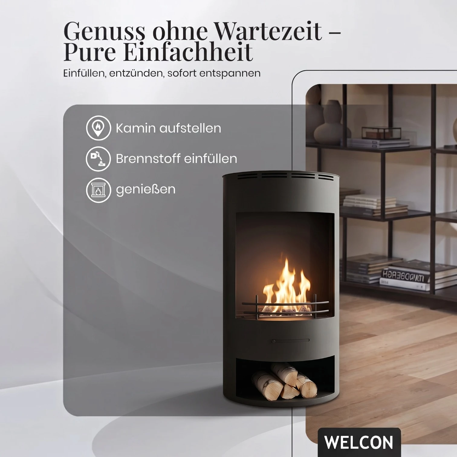 Bioethanol Kamin & Fireplace Odense | Standkamin