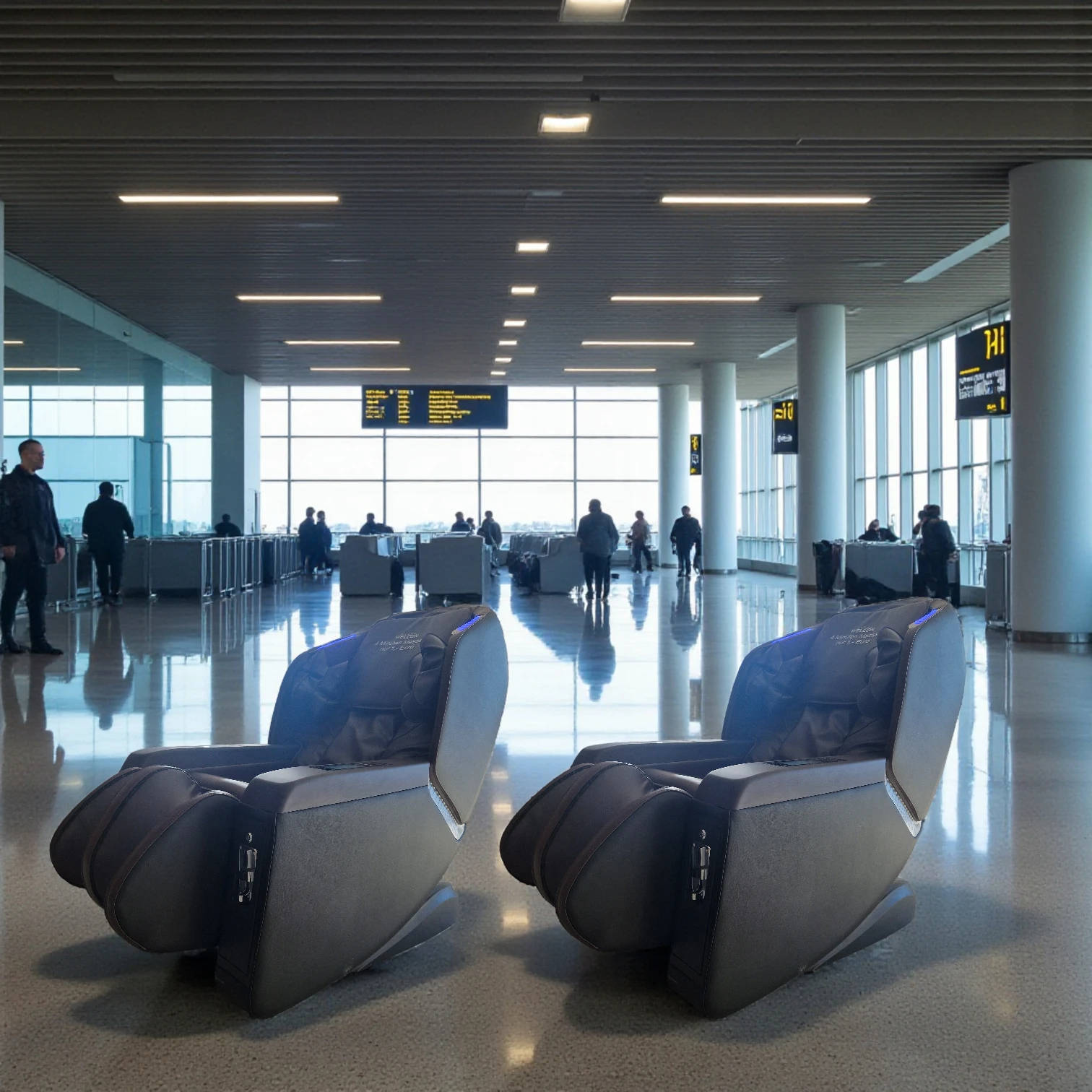 Münzmassagesessel WELCON 4D Pro 5.0 in braun-schwarz