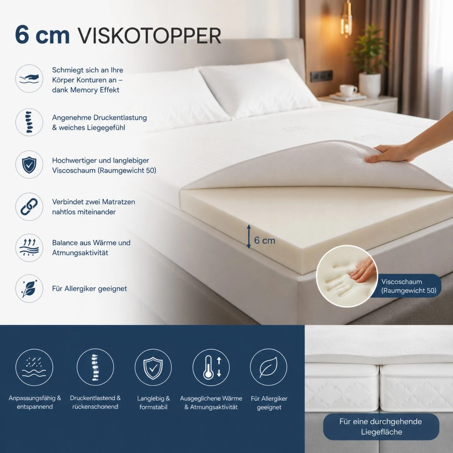 Original WELCON ROCKSTAR® Topper Visko 6cm