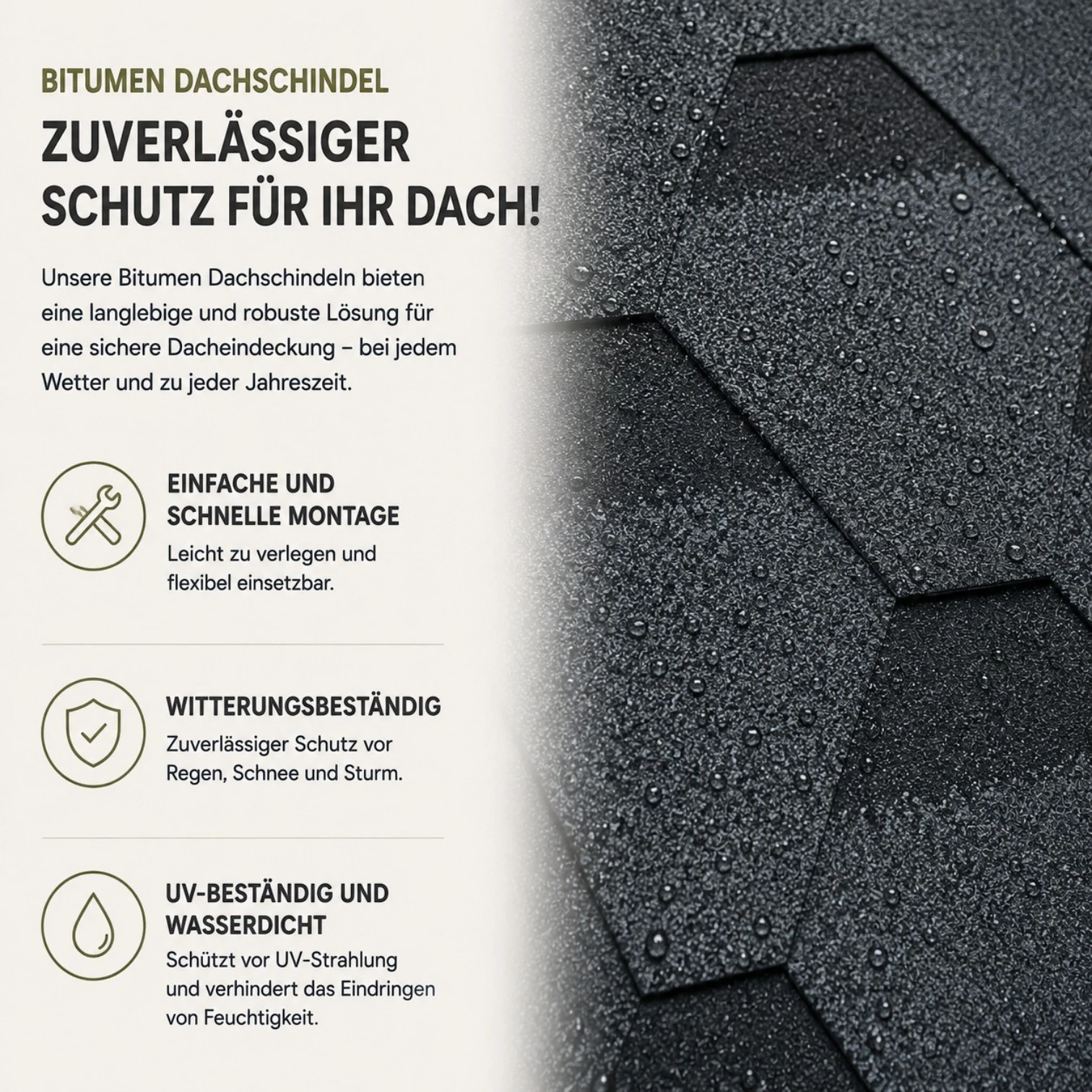 Dachschindel - 50,5 cm für Outdoor Sauna | Saunafass | Fasssaun