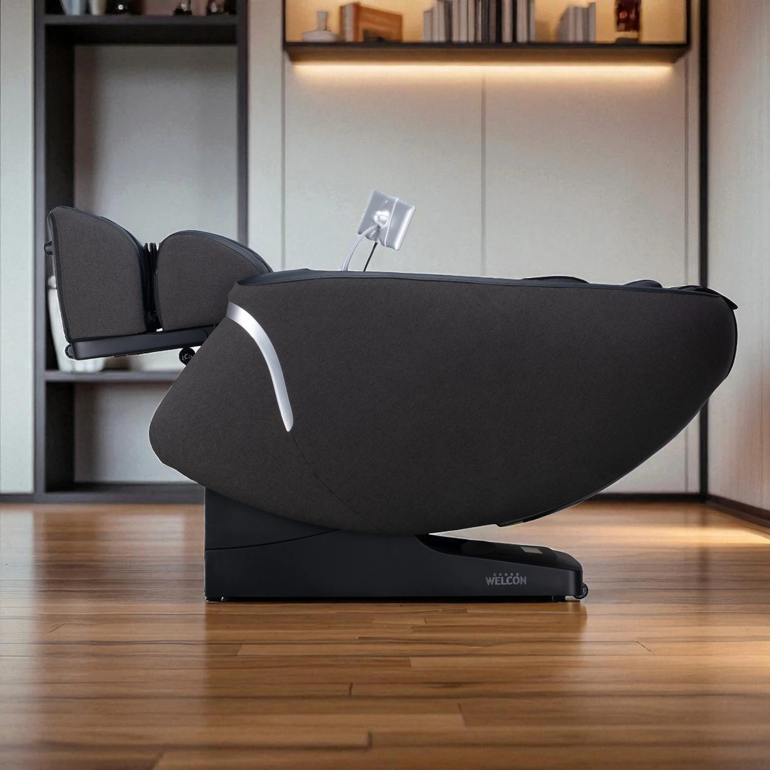 Massagesessel MAXXCARE® in schwarz-grau mit extrabreiter Sitzfläche B-Ware