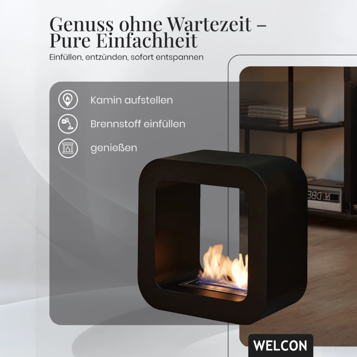 Bioethanol Kamin & Fireplace Malmö | Standkamin und Tischkamin