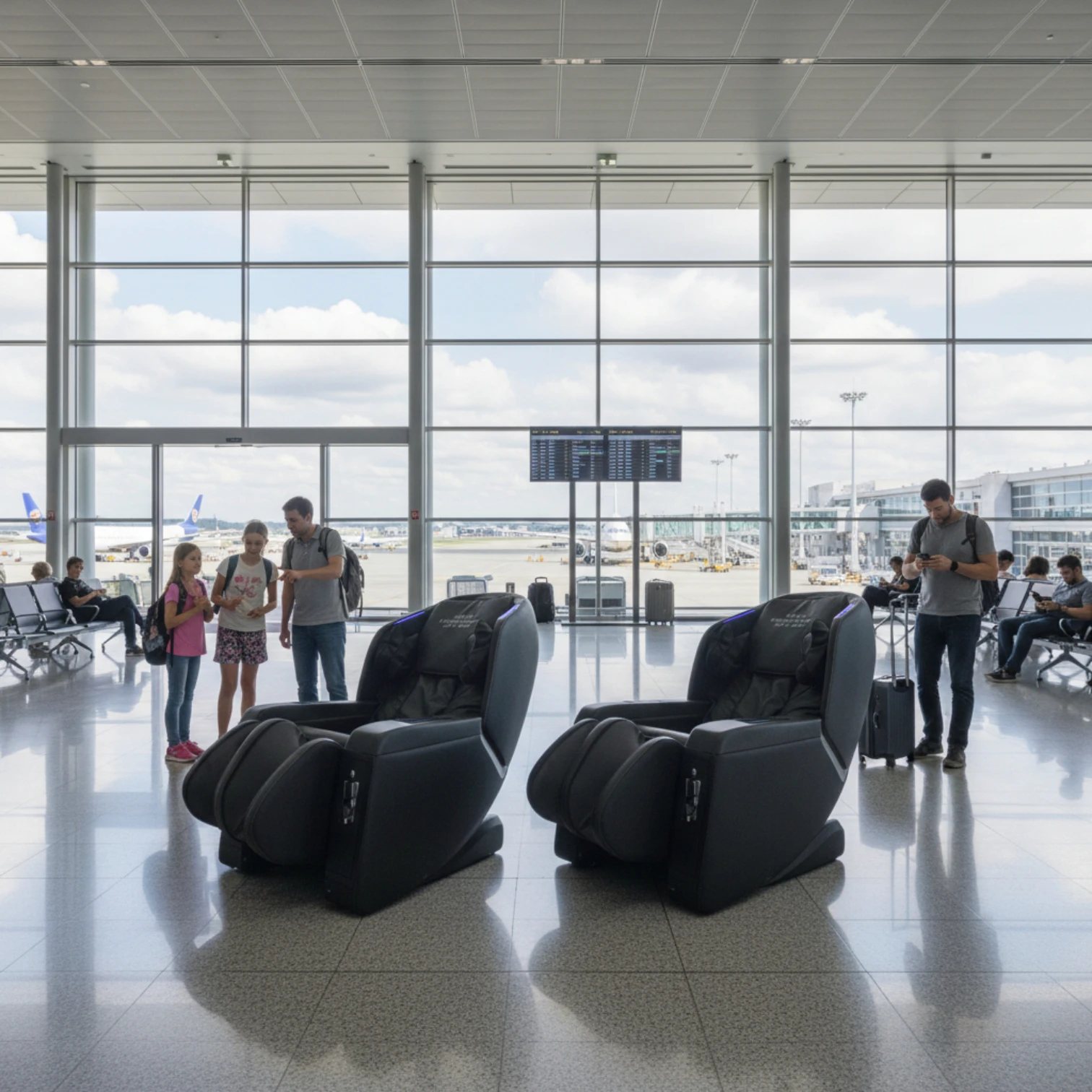 Münzmassagesessel WELCON 4D Pro 5.0 in braun-schwarz