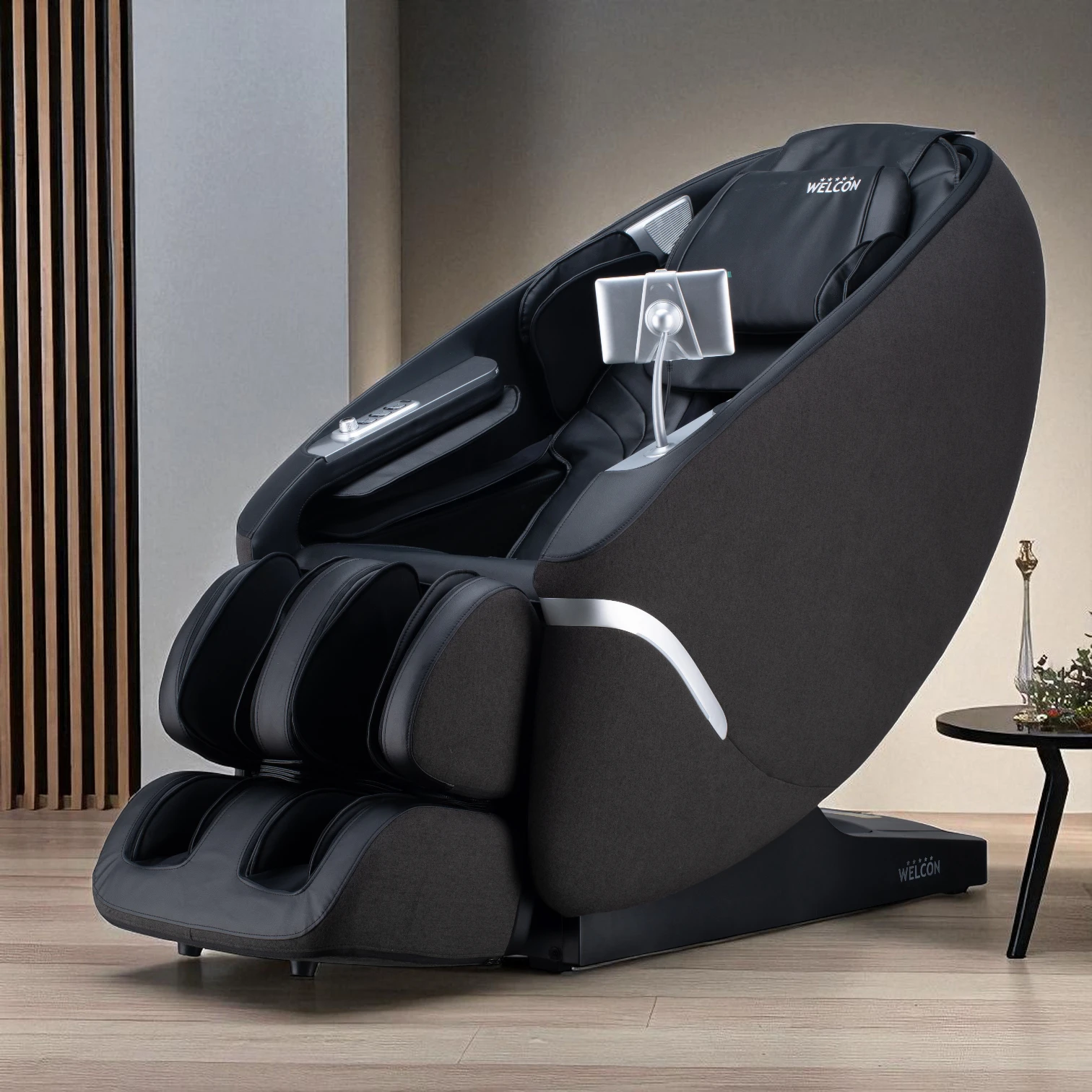 Massagesessel MAXXCARE® in schwarz-grau mit extrabreiter Sitzfläche (Modell 2026)
