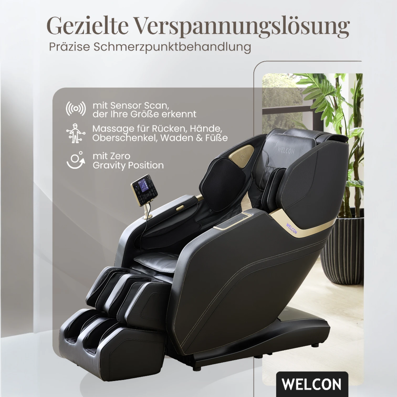 Massagesessel PRESTIGE III in schwarz