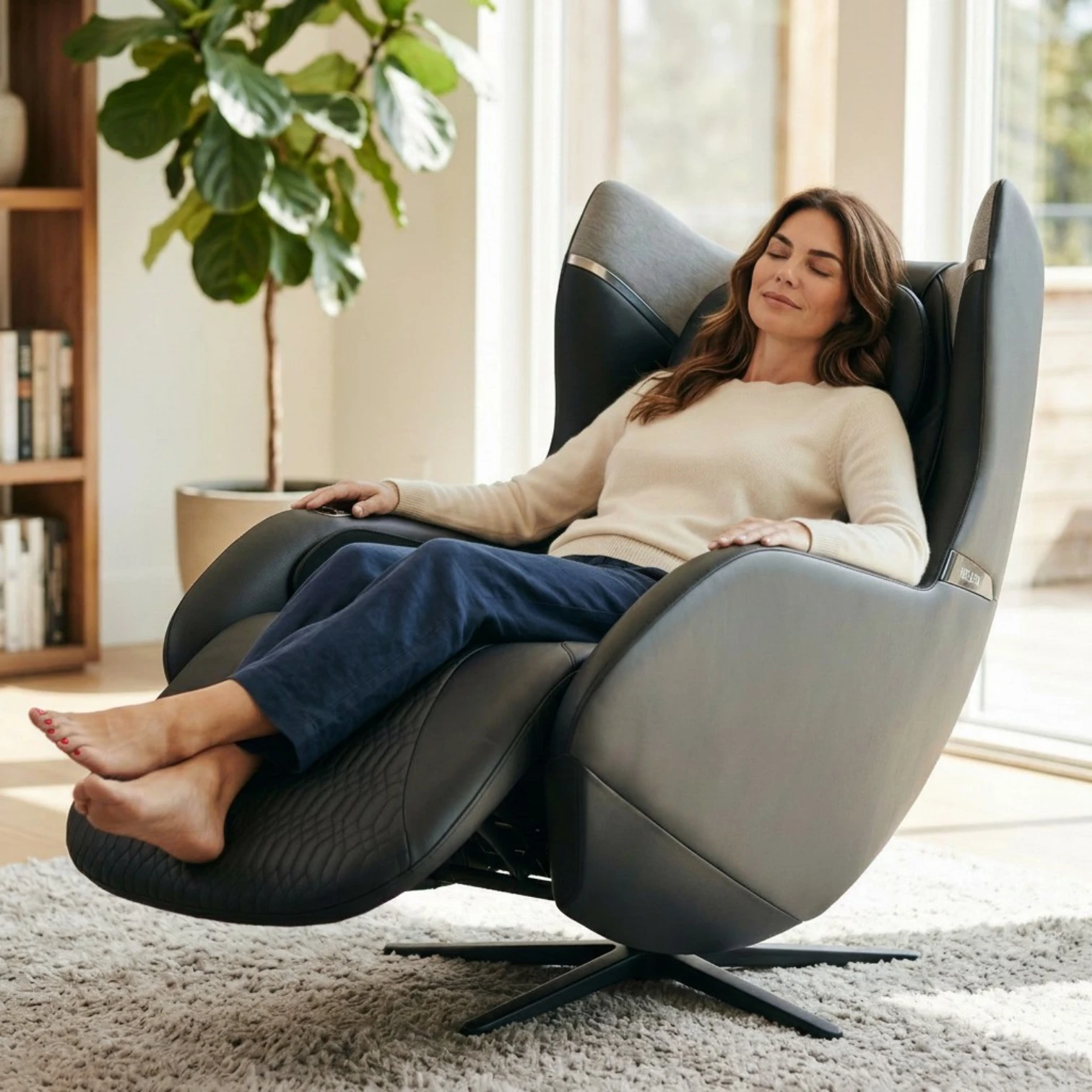Massagesessel und Relaxsessel RelaxxOne in schwarz