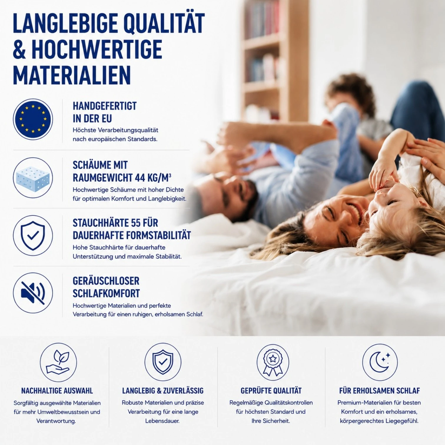 Boxspringbett ROCKSTAR Sten mit 90 cm Kopfteil für Dachschräge