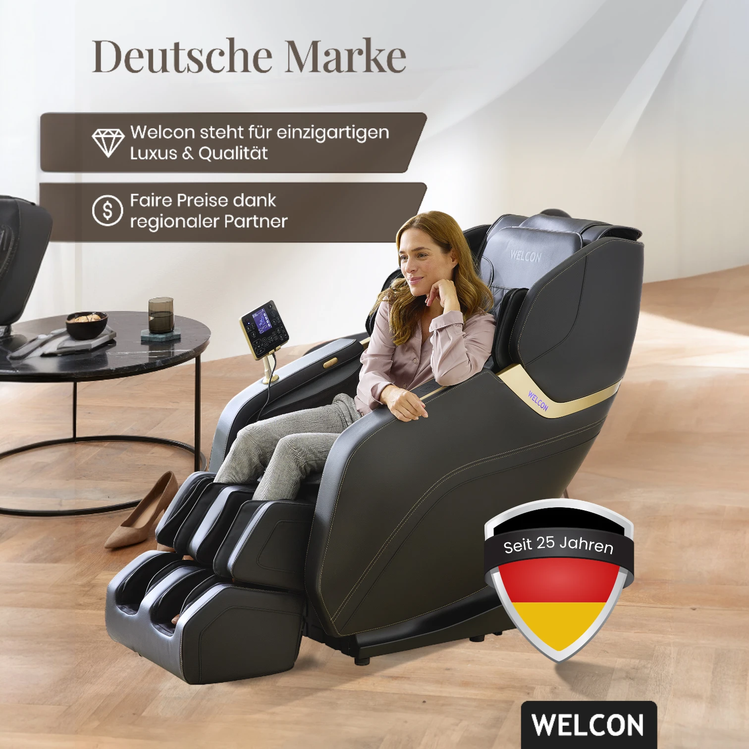 Massagesessel PRESTIGE III in schwarz