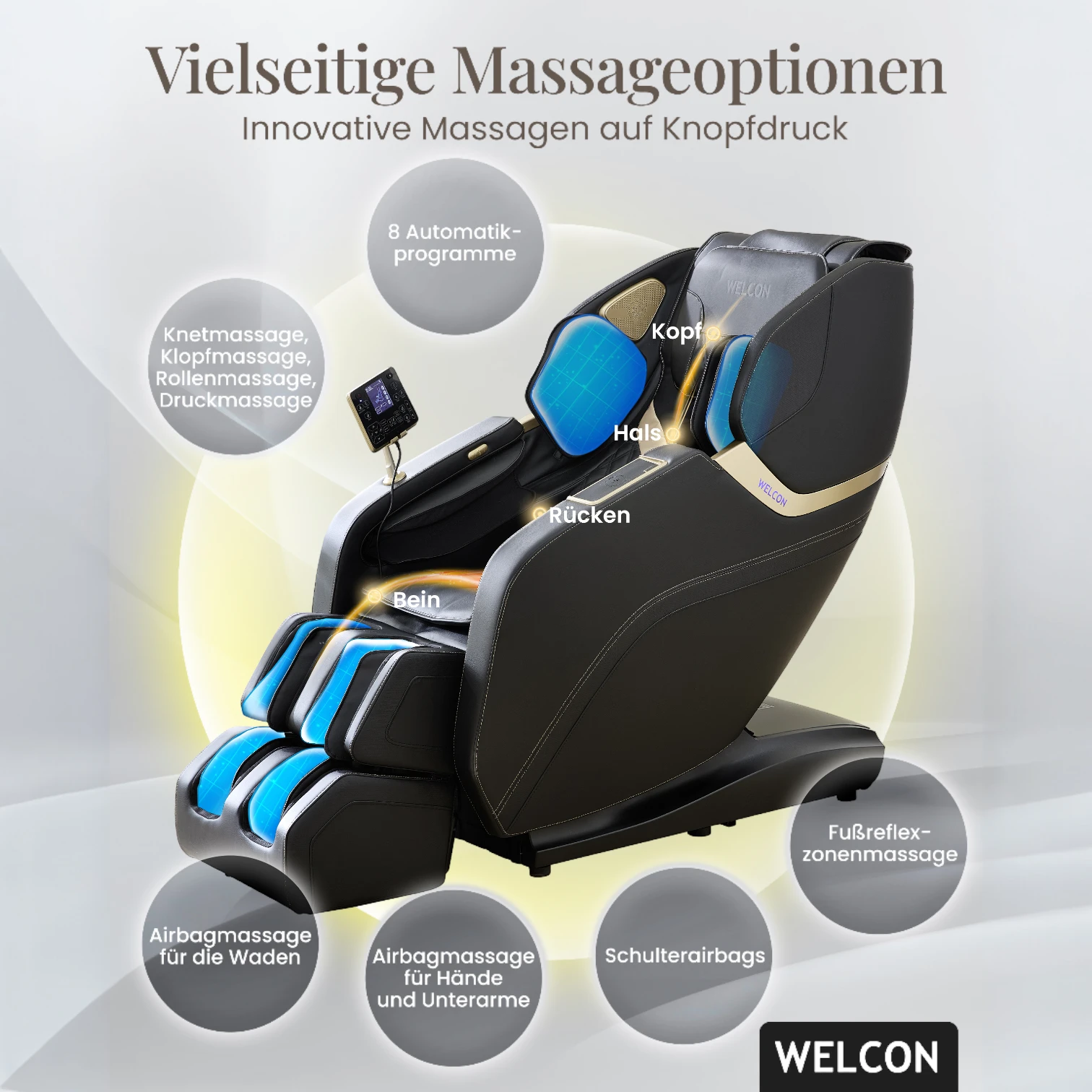 Massagesessel PRESTIGE III in schwarz