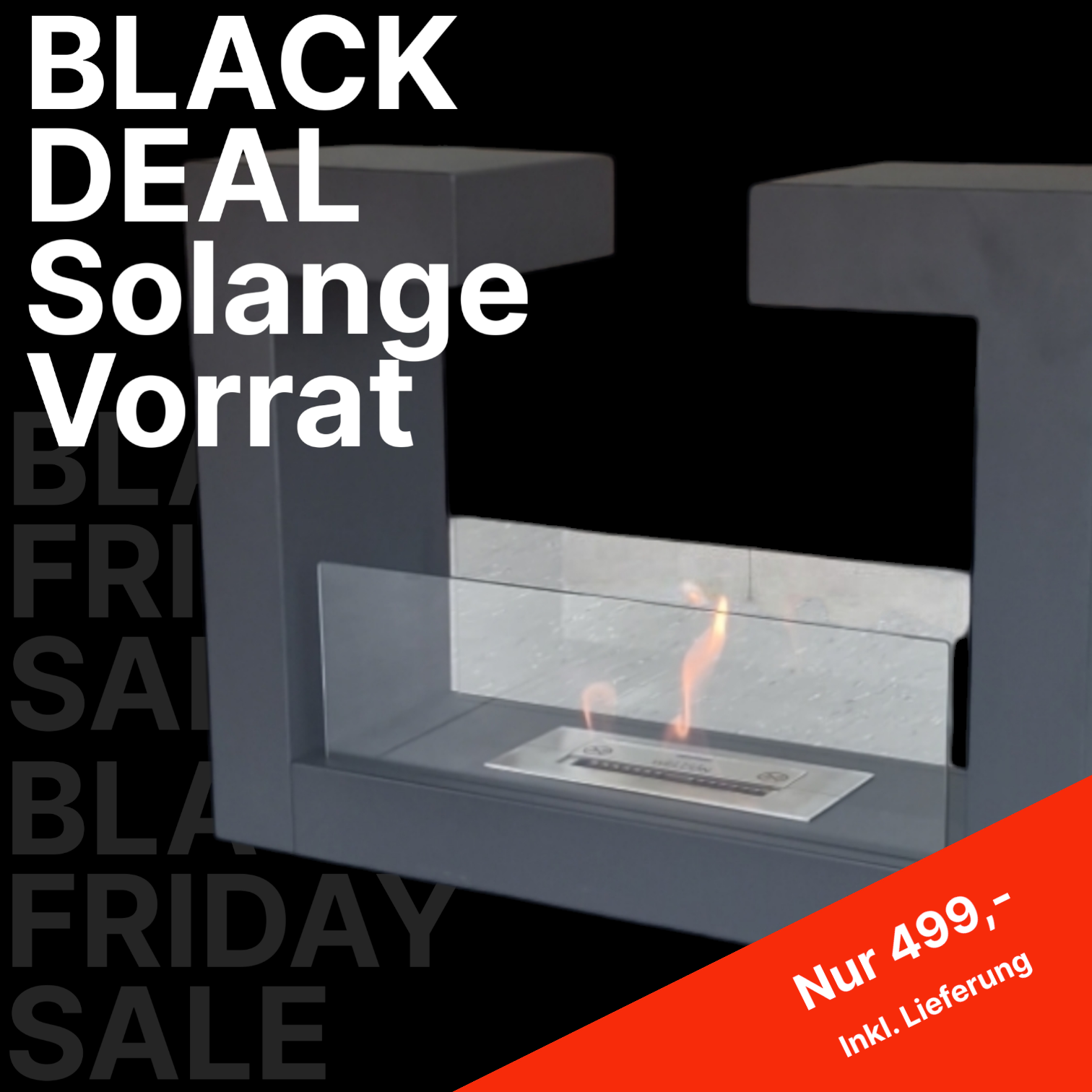 Bioethanol Kamin & Fireplace Göteborg schwarz