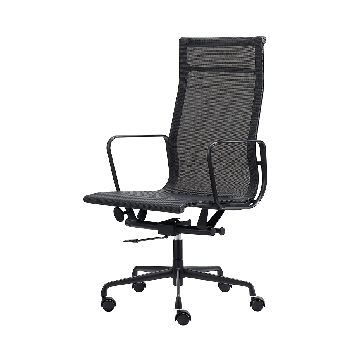 ErgoSVING Bürostuhl | Schreibtischstuhl Modell München High Back schwarz matt