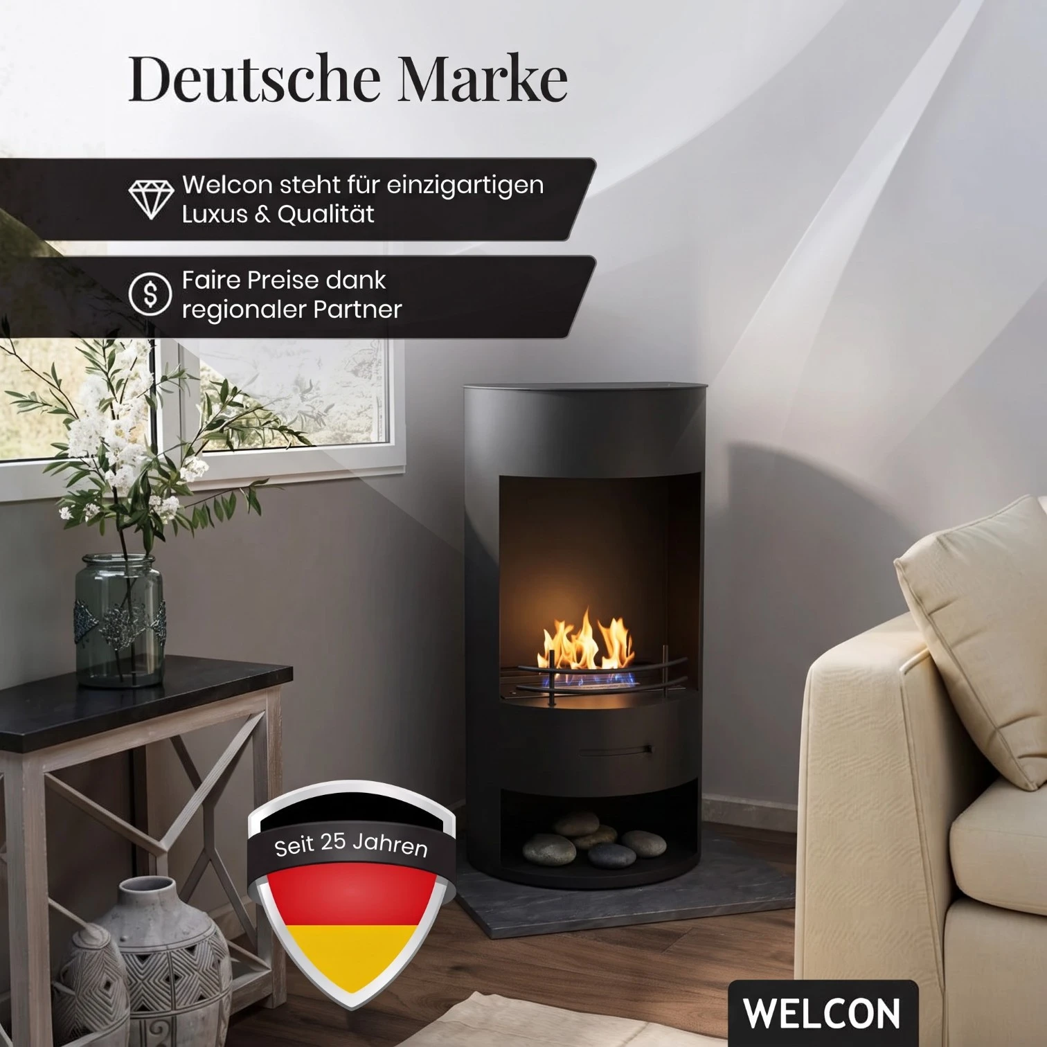 Bioethanol Kamin & Fireplace Odense | Standkamin